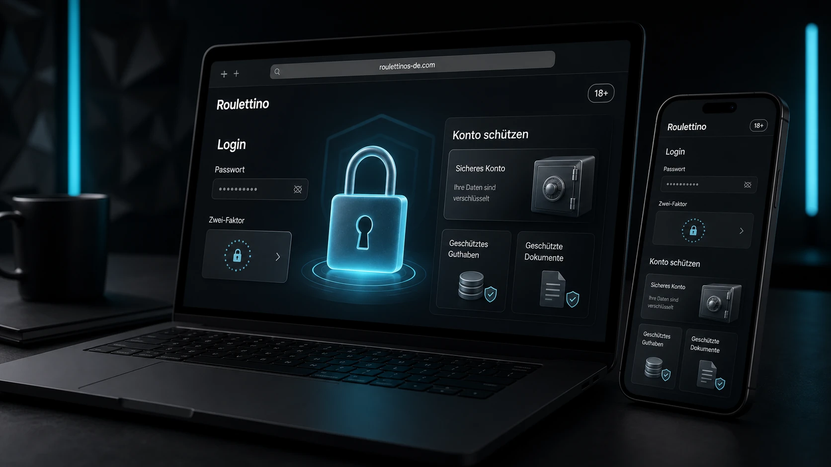 Roulettino Casino Login und Kontoschutz