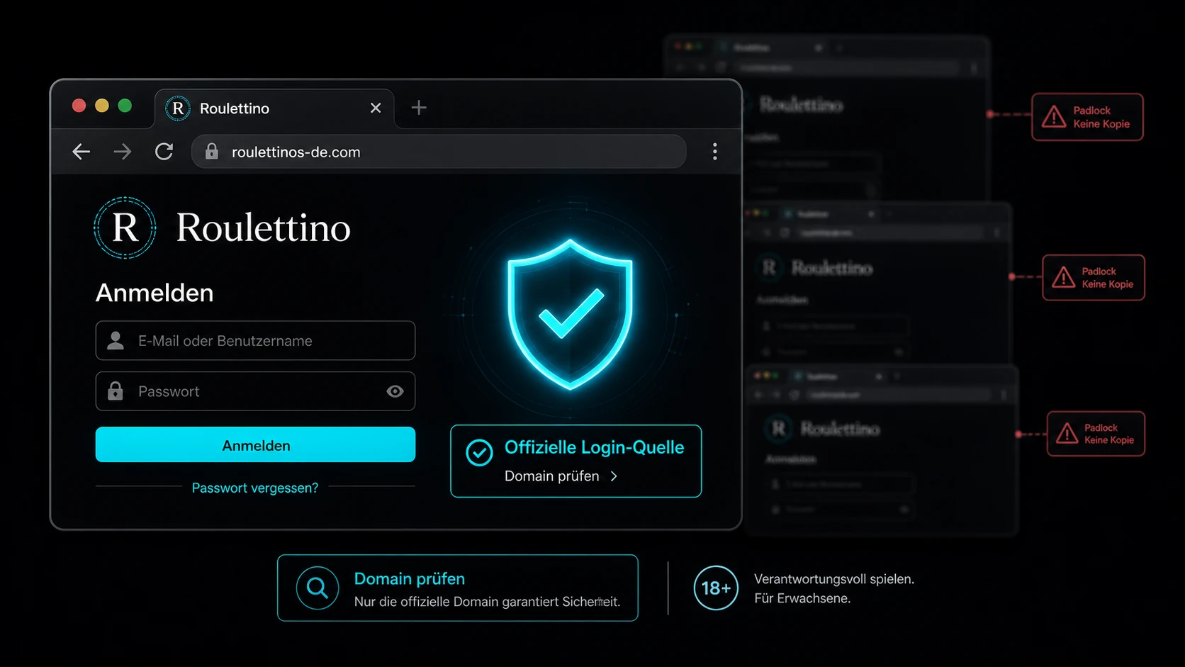Offizielle Login-Quelle erkennen