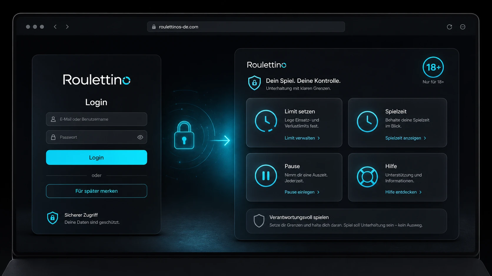 Login und verantwortungsvolles Spielen